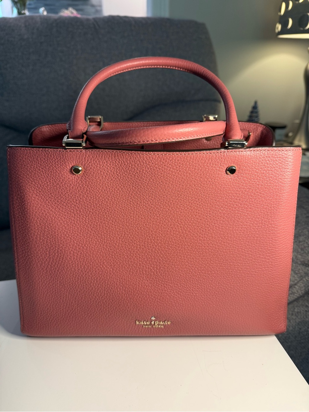 kate spade Rose Pink Pebbled Leather Top-Handle Satchel